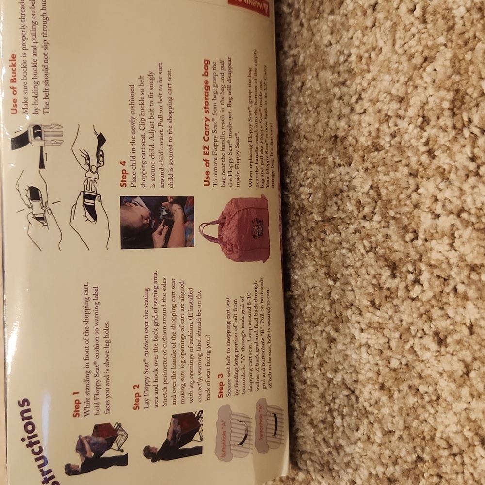 Floppy Seat Deluxe Shopping Cart Cover-NEW - Picture 6 of 6